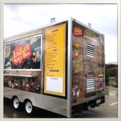 Vinyl Wrapping To Food Trailer