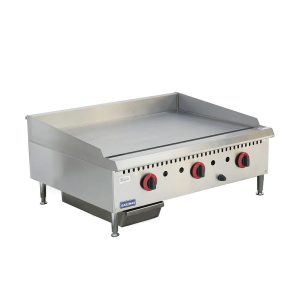 LPG Benchtop 3 Burner Gas Griddle Hot Plate 915 x 760mm
