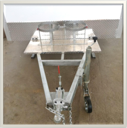 Gas Bottle Holders x 2 & Floor Plate