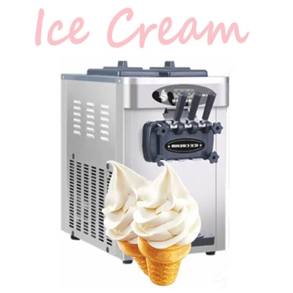 18~22L/H Commercial Three Flavours Soft Serve Ice Cream Machine